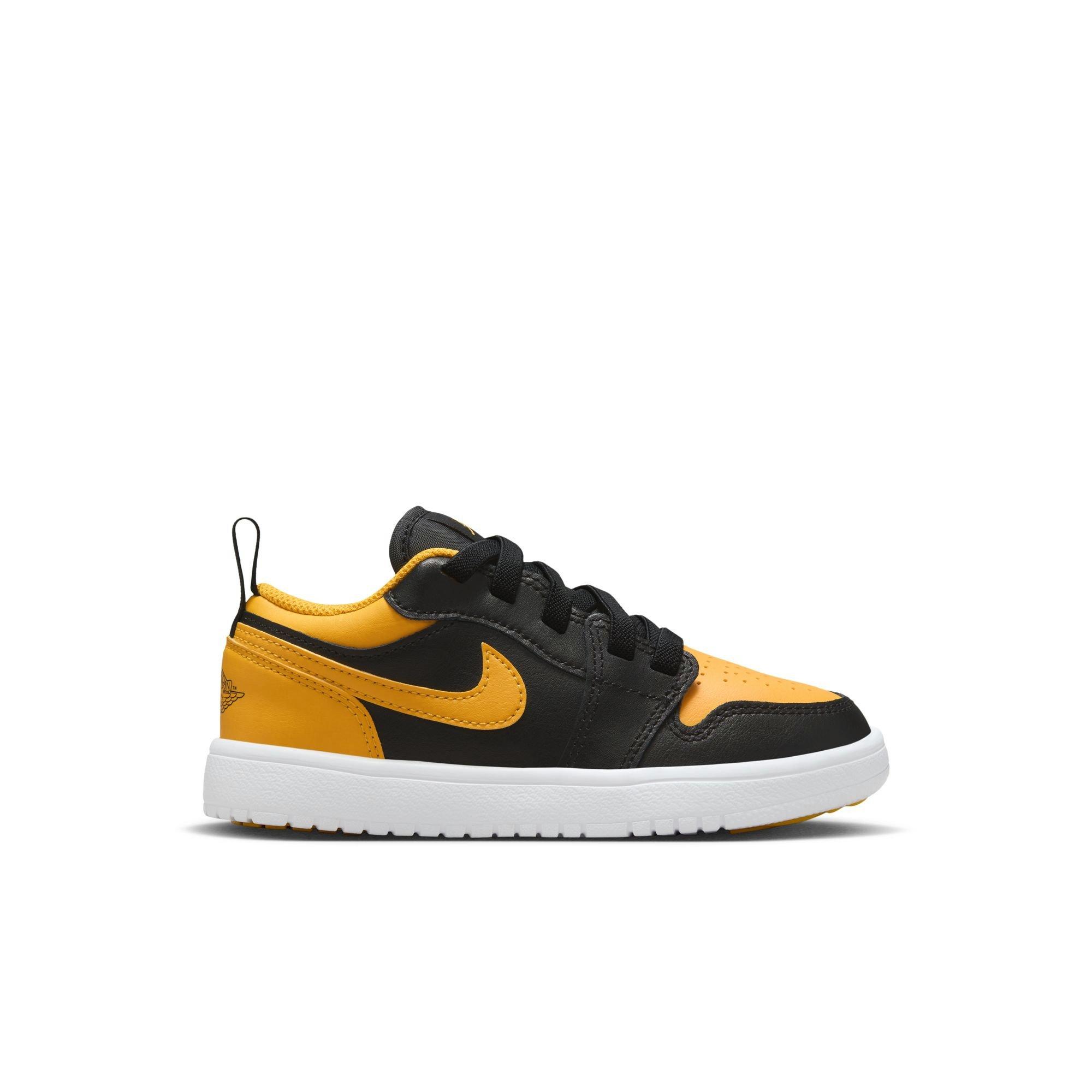 Black and yellow jordans cheap boys